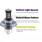 2Pcs Purple Pink H4 HB2 9003 30SMD 3030 LED Projector Fog Light bulbs DRL Lamps