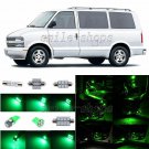14pcs Green LED Interior Light Package Fit For 1995-2005 Chevrolet Chevy Astro