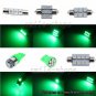 13pcs Bright Green LED Interior Light Package Fit For 2001-2006 Acura MDX