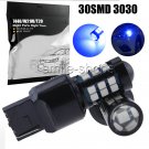 7440 T20 Ultra Blue 30SMD 3030 LED Daytime Running Light Car Bulb DRL High Power