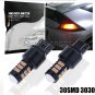 2X Amber Yellow 30SMD 3030 Tail Turn Signal Car LED Light Bulbs 7443 7440 W21-5W