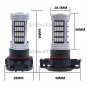 2pcs Ultra Red 5202 92SMD Car Truck Fog Lamp DRL Daytime Running Light LED Bulbs