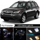 10pcs Bright White Interior LED Light Package Kit Deal For Subaru Forester 14-18