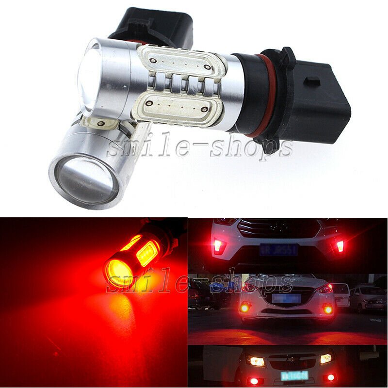 2pcs P13W RED 7.5W COB LED Bulbs For Auto Car Truck Fog Driving Light Bulbs