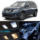 8pcs White LED Interior Bulbs + License Plate Lights Fit For 08-17 Nissan Rouge