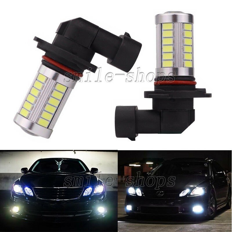 2pcs Xenon White 9005 HB3 33SMD LED Truck Fog Light Driving Light Bubls DRL