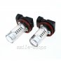 2pcs H11 11W 10000K Blue COB LED Light Car Fog Driving Daytime Running Bulbs