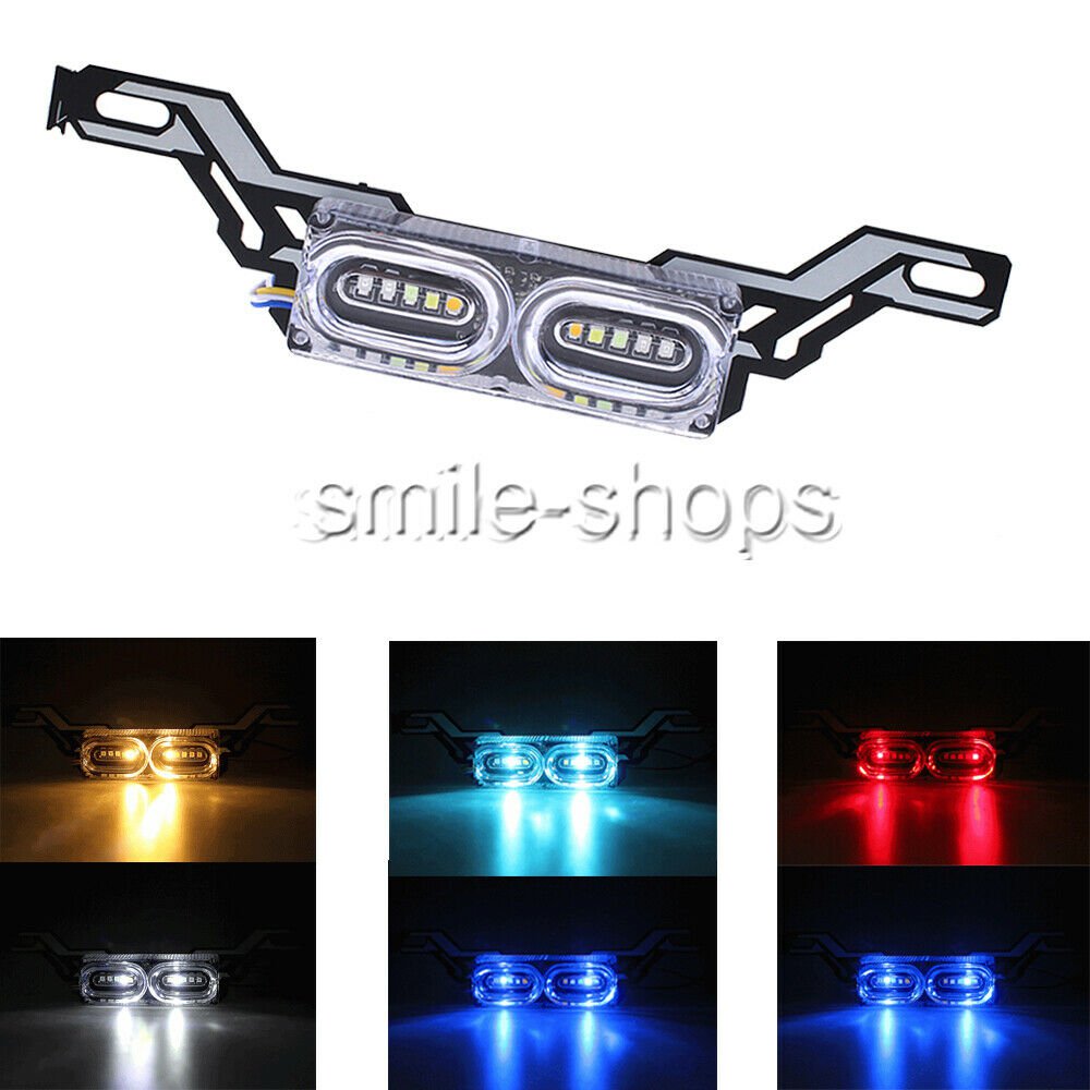 Universal LED License Plate Light Waterproof For Motorcycle Flowing Clear Bright