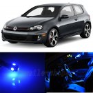 15×Blue Interior LED Light Kit for VOLKSWAGEN MK5 MK6 GOLF GTI 2010-2015