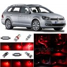 11pcs Brilliant Red LED Inteiror Light Package Fit For 2010-2013 VW Golf GTI MK6