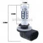 10000k Blue 2X 881 889 Extreme bright 15SMD 3030 LED Bulbs Fit Fog Driving Light