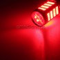 2x Red P21W 1156 BA15S  92SMD LED Tail Bulbs DRL Lamp Car Brake light Rear Light