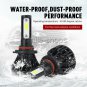 High Power 3240W Focused LED Headlight High/Low Beams 9005+H11 6000K 4PCS Bulbs