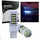 2PCS Ultra Ice Blue 92SMD 4014 Daytime Running Light Bulb Lamp 7440 7504 W21W