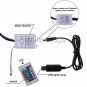 9LED IR Remote Control Colorful RGB Car Interior Floor Decor Lights Strips 12V