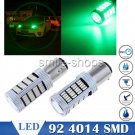 2x High Power Green 1157 BAY15D P21/5W 92 4014 SMD For Car Daytime Running Lamps