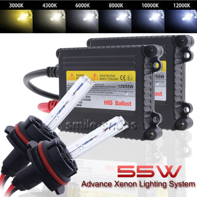 DC 55W HID Kit Xenon Headlight Conversion Light All Bulbs Sizes Colors Fog Light