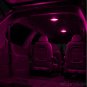 For Chevy Silverado 2007-2013 Pink Interior LED Light Kit + White License Light
