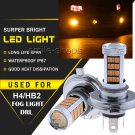 2x Amber yellow 92 4014 SMD H4 HB2 LED Car Driving Fog Lights Bulbs Aluminum 12V