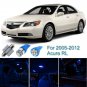 12pcs Blue Interior LED Light Package Kit For 2005-2009 2010 2011 2012 Acura RL