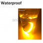 2X 18SMD Motorcycle Fork Turn Signals Light Amber Red LED Strip For Clean Custom