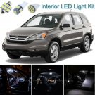 8pcs Xenon White Interior LED Light Package Kit Deal For Honda CR-V 2007-2011