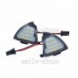 2x White CAN-Bus Side Mirror Puddle Lights LED Lamp For VW EOS GTi Jetta Passat