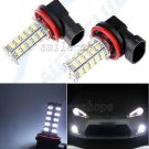 2pcs 68-SMD LED Fog Light Bulbs H11 H8 H9 6000K Bright White DRL Driving Lights