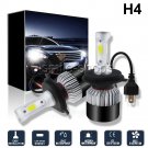 COB H4 LED Headlight Kit Light Bulbs Hi/Lo Beam 6000K 9003 HB2 1320W 198000LM
