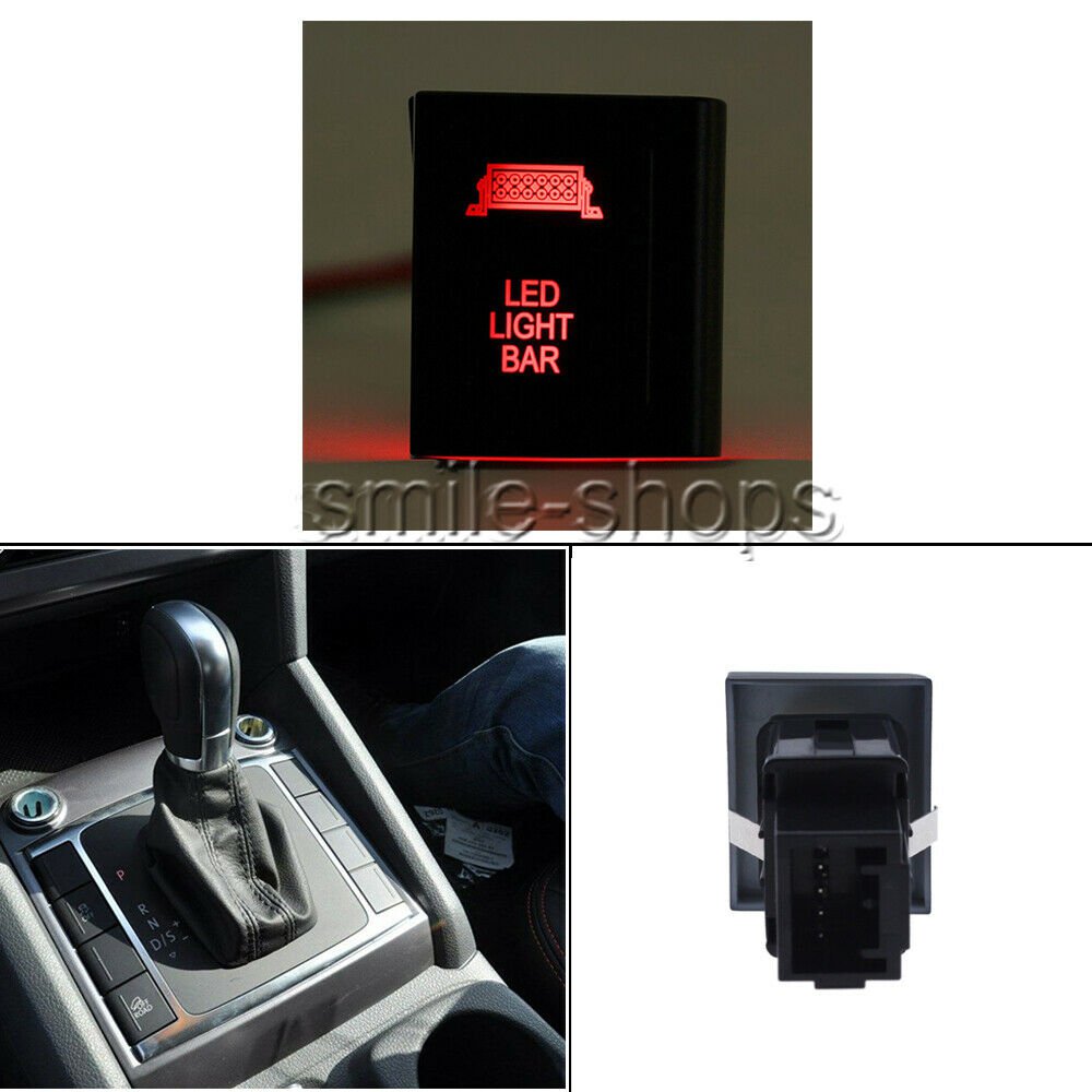 Amarok Push Switch A163R BATTERY ISOLATOR on-off LED AMBER/RED For VW Right 12V
