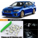 10Pcs 6000K White Interior LED Light Package Kit For 13-17 Subaru WRX STI + Tool