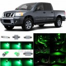12pcs Green LED Interior Light Package Fit For 2004-2013 Nissan Titan