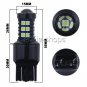 2x 7443 Ice Blue 30 SMD 3030 Chip LED Daytime Running Light Car Bulb 7440 W3X16D