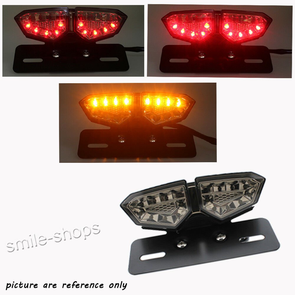 DC12V-18LED Turn Signal Brake License Plate Integrated Motorcycle Tail Lights