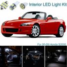 7pcs Premium White Interior LED Light Package Kit Deal For Honda S2000 S2K 00-09