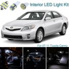 10pcs Xenon White Interior LED Light Package Kit Deal For Toyota Camry 2007-2011