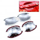 Fit Peugeot 307 307cc Chrome Trim Molding Exterior Door Handle Bowl Cover Set