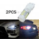 2pcs Bright HID White 3157 Daytime Running Lights DRL 45-SMD LED Bulbs 3757 4157