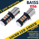 Amber Yellow 30 3030 SMD 1156 LED Bulbs For Lancer Evo X Daytime Running Lights