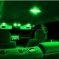 11pcs Green LED Lights Interior Kit for T10 & 31MM Map Dome + License Plate