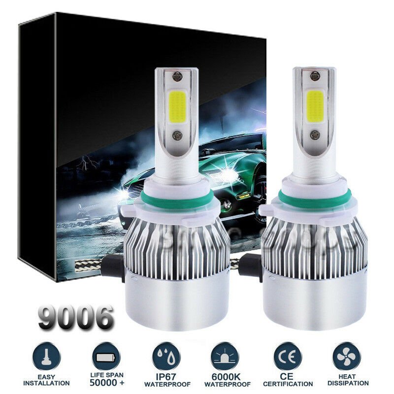 9006 LED Headlight Bulb Kit For Chevrolet Silverado Suburban 1500 2500 Low Beam