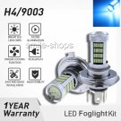 H4 92SMD LED Bulb Daytime Running Light ice blue Motorcycle Headlight Fog Lamp