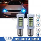 2pcs Ice Blue 1157 92 SMD 4014 LED Car Light Daytime Running Lamps Replacement