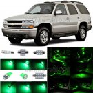 10pcs Green LED Interior Light Package Fit For 2000-2006 Chevy Tahoe