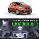 For 2014-2016 Mitsubishi Mirage 6000K White Car Interior LED Lights Package Kit