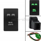 32.5mm*22mm Push Switch Green LED Rear Lights For Toyota Yaris 2008