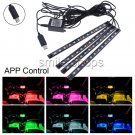 12LED RGB Full Color Car Interior Floor Neon Light Strip Smart Phone App Control