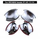 Car Chrome Door Handle Cup Bowls Kit fit for HYUNDAI Sonata YF i45 2011-2014