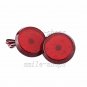 2 x Red Lens 21-SMD LED Bumper Reflectors For Scion xB iQ Toyota Sienna Corolla