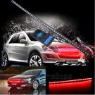 Red 56CM 48LED Car Knight Rider Strip Light Under Hood Behind Grille w/ Remote